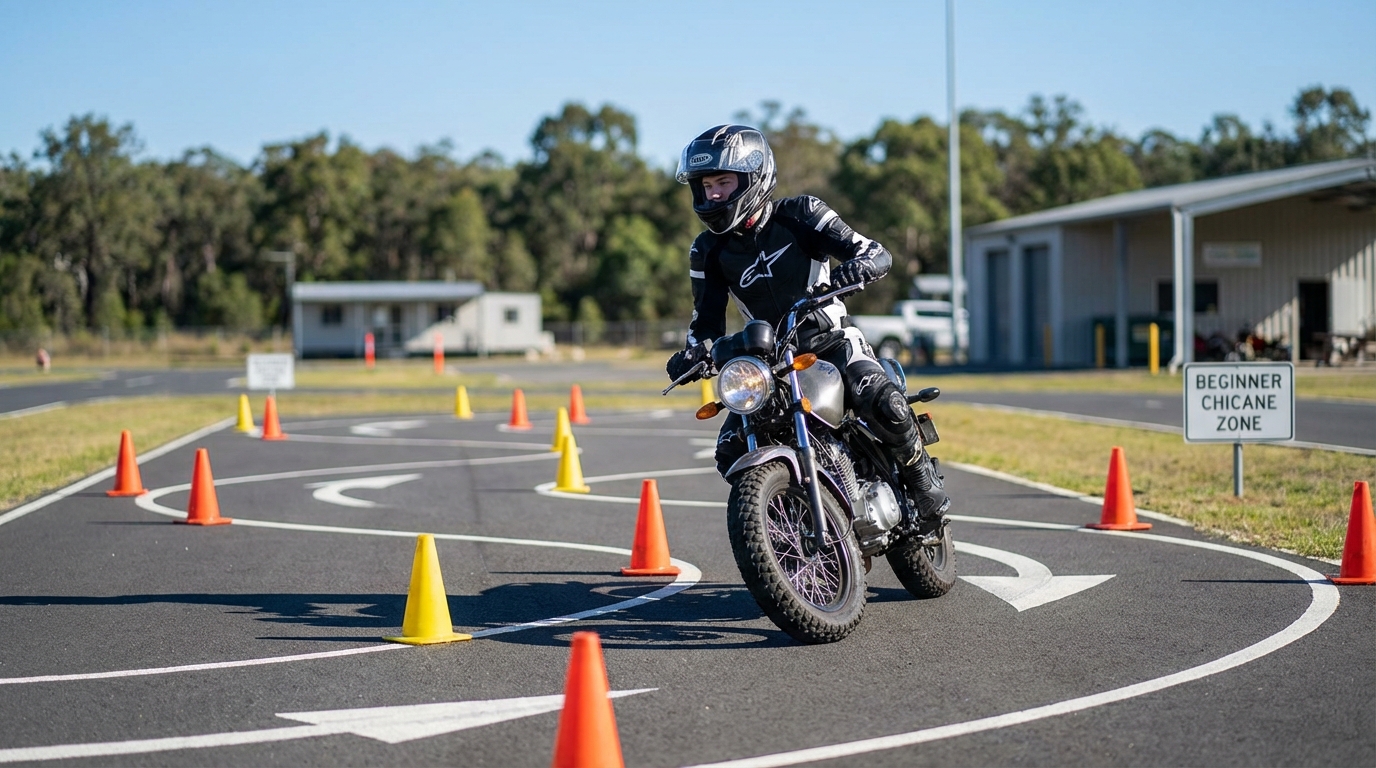 découvrez nos chicanes moto adaptées aux débutants et à ceux souhaitant perfectionner leur technique de conduite en toute sécurité.