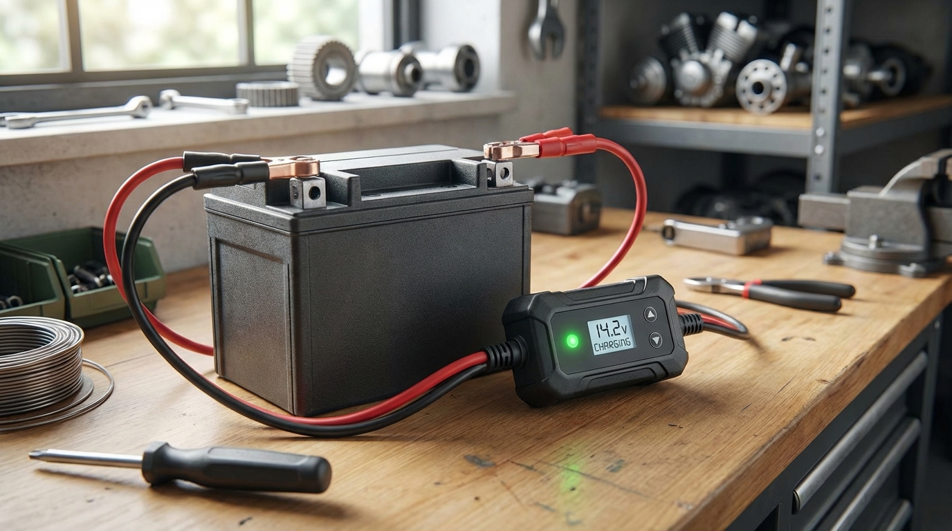 découvrez notre sélection de batteries et chargeurs moto conçus pour garantir un démarrage facile et fiable à chaque sortie. optez pour la qualité et la performance pour votre deux-roues.